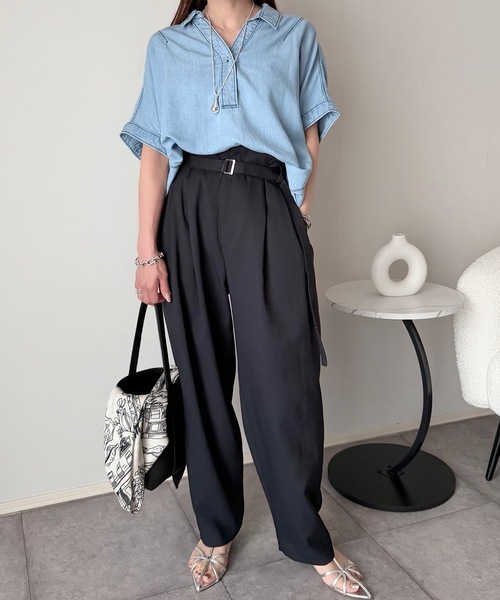 デニムバックコクーンスキッパーシャツ Emma Taylor│STYLEDOOR
