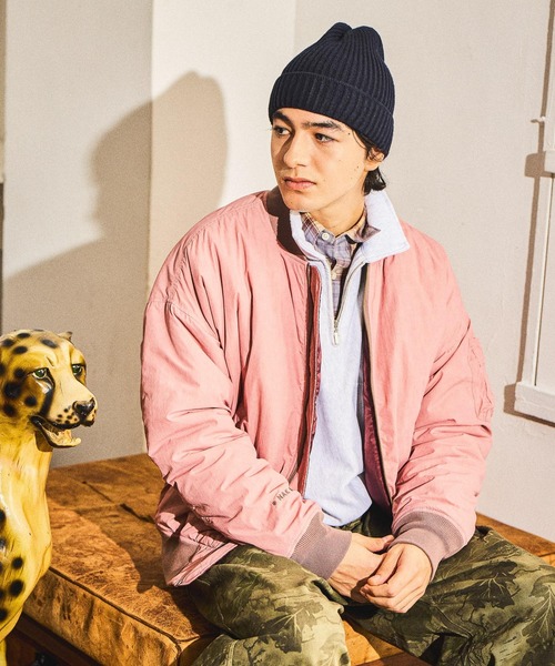 niko and...（ニコアンド）の「【NATOKii(ネイトゥーキー)】リバーシブルMA－1（MA-1・メンズ・グレー/ピンク・MEDIUM/LARGE）」の2枚目の写真