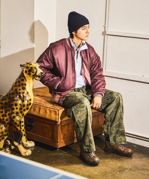 niko and...（ニコアンド）の「【NATOKii(ネイトゥーキー)】リバーシブルMA－1（MA-1・メンズ・グレー/ピンク・MEDIUM/LARGE）」の5枚目の写真