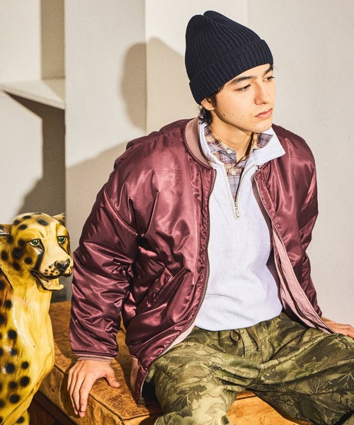 niko and...（ニコアンド）の「【NATOKii(ネイトゥーキー)】リバーシブルMA－1（MA-1・メンズ・グレー/ピンク・MEDIUM/LARGE）」の7枚目の写真