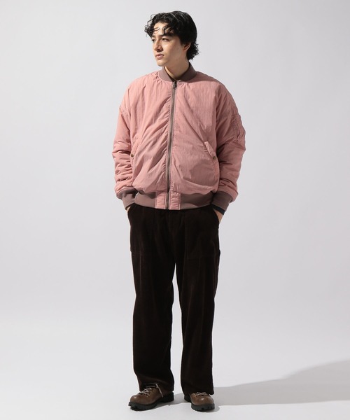 niko and...（ニコアンド）の「【NATOKii(ネイトゥーキー)】リバーシブルMA－1（MA-1・メンズ・グレー/ピンク・MEDIUM/LARGE）」の16枚目の写真