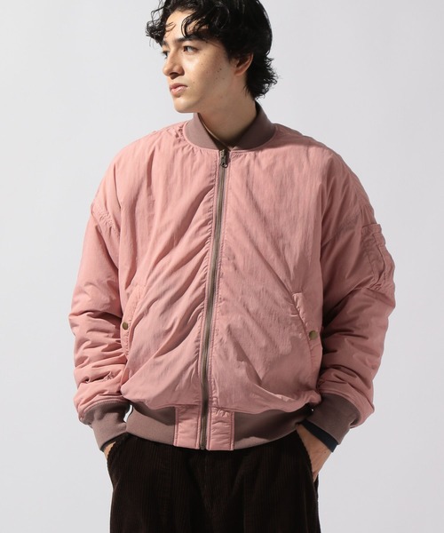 niko and...（ニコアンド）の「【NATOKii(ネイトゥーキー)】リバーシブルMA－1（MA-1・メンズ・グレー/ピンク・MEDIUM/LARGE）」の18枚目の写真
