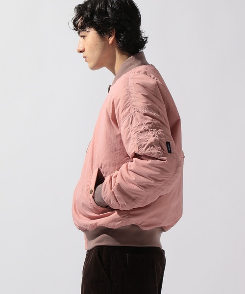 niko and...（ニコアンド）の「【NATOKii(ネイトゥーキー)】リバーシブルMA－1（MA-1・メンズ・グレー/ピンク・MEDIUM/LARGE）」の19枚目の写真