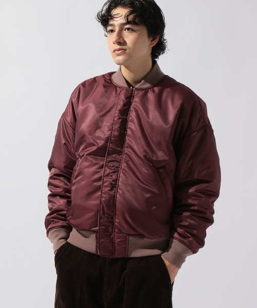 niko and...（ニコアンド）の「【NATOKii(ネイトゥーキー)】リバーシブルMA－1（MA-1・メンズ・グレー/ピンク・MEDIUM/LARGE）」の22枚目の写真