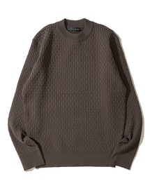 ブリスター柄モックニット