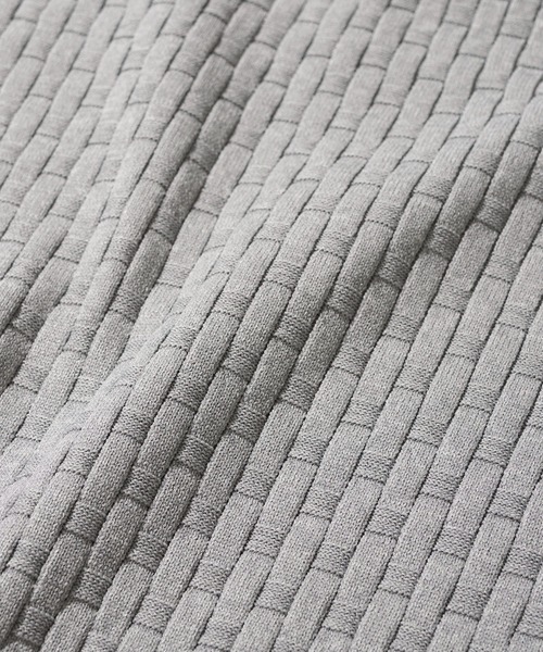 TETE HOMME（テットオム）の「ブリスター柄モックニット（ニット/セーター・メンズ・ネイビー/ライトグレー/ブラウン/アイボリー/ブラック・MEDIUM/X-LARGE/LARGE）」の22枚目の写真