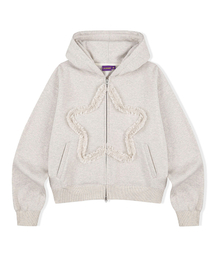 LAUGHER（ラファー）の「Race Star Hooded Zip-Up - Oatmeal（パーカー・メンズ）」