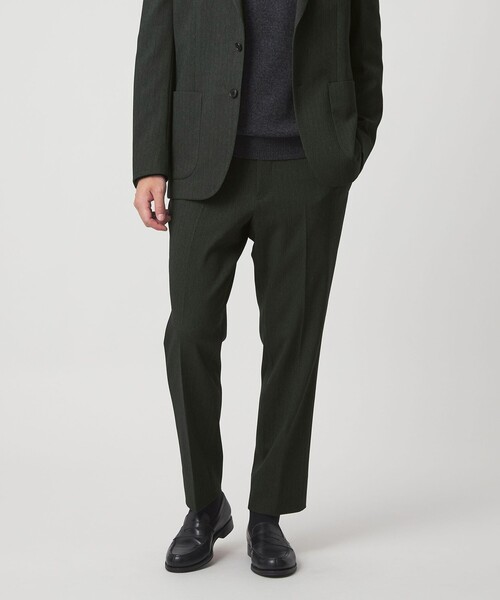 green label relaxing(グリーンレーベルリラクシング)の「A+ ポリエステルツイード スタンダード イージー スラックス -ウォッシャブル・ストレッチ-(スラックス・メンズ・ネイビー/ダークグリーン/ブラウン系・M/L/XL/S)」の3枚目の写真