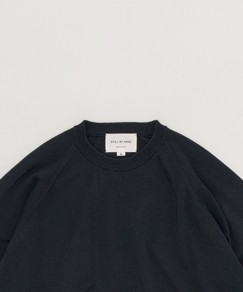 STILL BY HAND（スティルバイハンド）の「【STILL BY HAND】Cotton/silk pullover（ニット/セーター・メンズ・アイボリー/ブラック・46/48）」の5枚目の写真