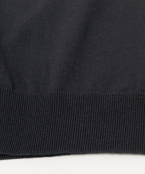 STILL BY HAND（スティルバイハンド）の「【STILL BY HAND】Cotton/silk pullover（ニット/セーター・メンズ・アイボリー/ブラック・46/48）」の6枚目の写真