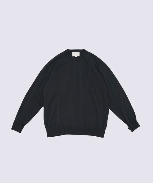 STILL BY HAND（スティルバイハンド）の「【STILL BY HAND】Cotton/silk pullover（ニット/セーター・メンズ・アイボリー/ブラック・46/48）」の8枚目の写真
