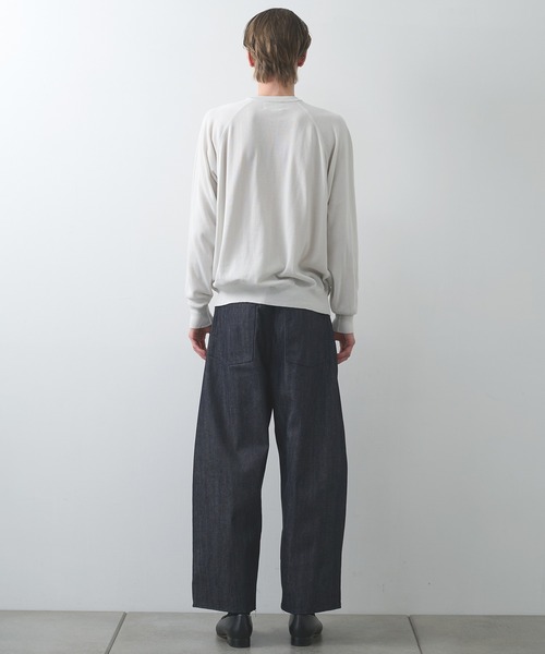 STILL BY HAND（スティルバイハンド）の「【STILL BY HAND】Cotton/silk pullover（ニット/セーター・メンズ・アイボリー/ブラック・46/48）」の12枚目の写真