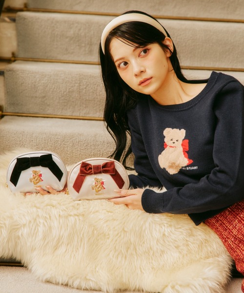 BEARシリーズ＞ベア刺繍ポーチ（ポーチ）｜JILL by JILL STUART