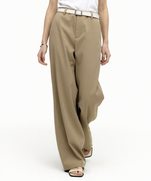 エッセンシャルストレートパンツベージュ MDPT051BEIGE