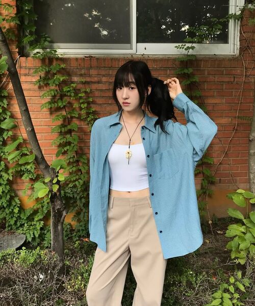 MONGDOL(モンドル)の「エッセンシャルストレートパンツベージュ MDPT051BEIGE(その他パンツ・レディース・その他・LARGE/MEDIUM/SMALL)」の9枚目の写真