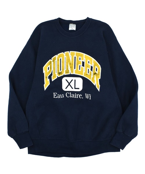LABORATORY R(ラボラトリーアール)の「【USED】90’s SANTEE "PIONEER" リバースタイプ スウェット USA製(スウェット・メンズ・ネイビー・X-LARGE)」の1枚目の写真