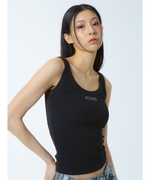 UNKNOWN PLANET(アンノウンプラネット)の「ロゴクロップトップ ブラック(Tシャツ/カットソー・レディース・その他・FREE)」の3枚目の写真