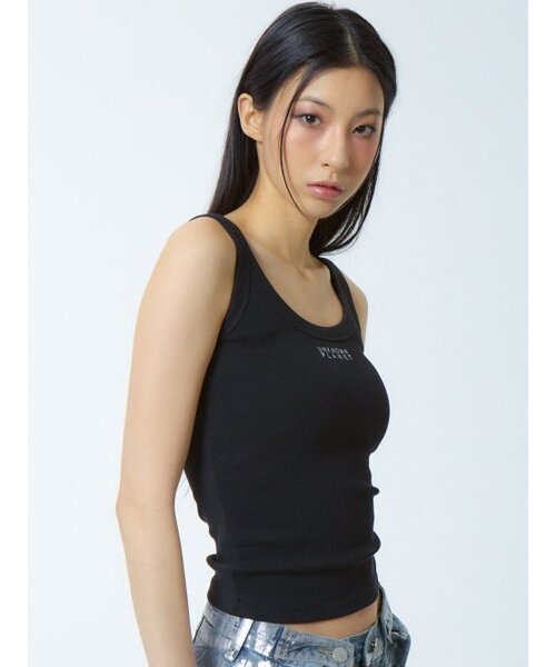 UNKNOWN PLANET(アンノウンプラネット)の「ロゴクロップトップ ブラック(Tシャツ/カットソー・レディース・その他・FREE)」の5枚目の写真