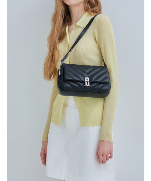 JESTINA(ジェイエスティナ)の「MITE SM キルティングクロス BK (JHNCHE4BS450BK010)(メッセンジャーバッグ・レディース・ブラック・FREE)」の1枚目の写真