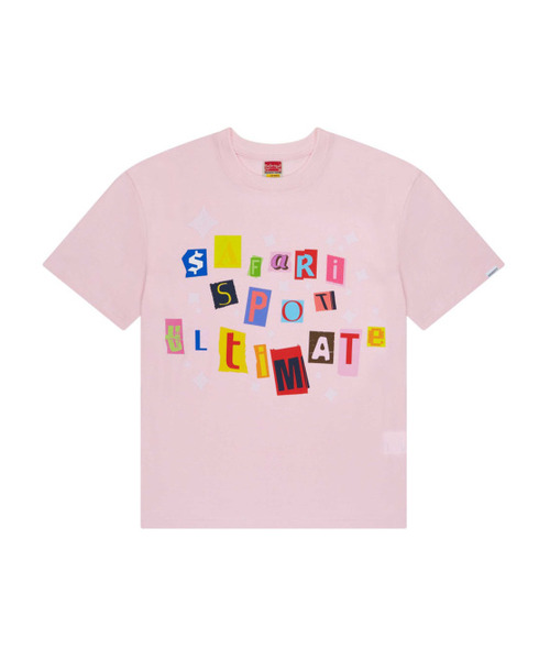 SAFARISPOT(サファリスポット)の「スティッカーパックT(ピンク)(Tシャツ/カットソー・レディース・ピンク・FREE)」の1枚目の写真