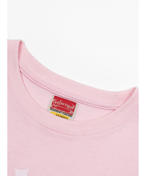 SAFARISPOT(サファリスポット)の「スティッカーパックT(ピンク)(Tシャツ/カットソー・レディース・ピンク・FREE)」の3枚目の写真
