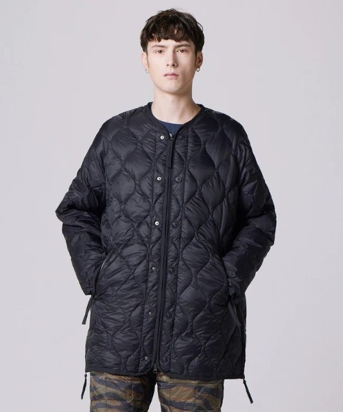 TAION（タイオン）の「TAION MILITARY M65 LINER W-ZIP DOWN JKT (SOFT SHELL) (TAION-M65LSZBML-1)（ダウンジャケット/コート・メンズ・ブラック/オリーブ・SMALL/MEDIUM/LARGE/X-LARGE）」の7枚目の写真