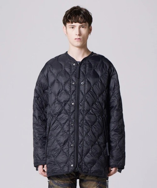 TAION（タイオン）の「TAION MILITARY M65 LINER W-ZIP DOWN JKT (SOFT SHELL) (TAION-M65LSZBML-1)（ダウンジャケット/コート・メンズ・ブラック/オリーブ・SMALL/MEDIUM/LARGE/X-LARGE）」の6枚目の写真