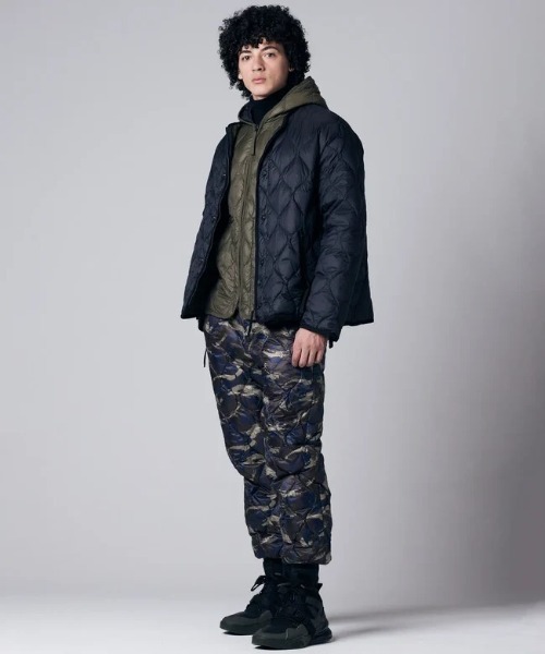 TAION（タイオン）の「TAION MILITARY M65 LINER W-ZIP DOWN JKT (SOFT SHELL) (TAION-M65LSZBML-1)（ダウンジャケット/コート・メンズ・ブラック/オリーブ・SMALL/MEDIUM/LARGE/X-LARGE）」の13枚目の写真