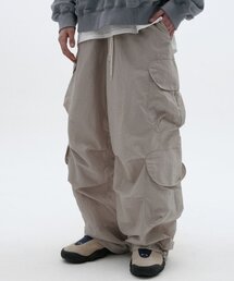 NYLON CARGO PANTS [LIGHT GRAY]