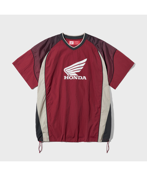 PHYPS MOTORCYCLE(フィップスモーターサイクル)の「スピードトラックナイロンTシャツ レッド(Tシャツ/カットソー・レディース・その他・SMALL/MEDIUM/LARGE/X-LARGE/XX-LARGE)」の1枚目の写真