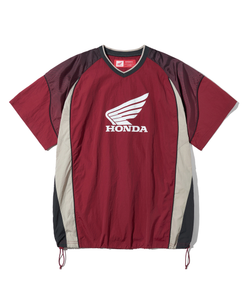 PHYPS MOTORCYCLE(フィップスモーターサイクル)の「スピードトラックナイロンTシャツ レッド(Tシャツ/カットソー・レディース・その他・SMALL/MEDIUM/LARGE/X-LARGE/XX-LARGE)」の2枚目の写真