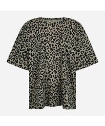 LANGER（ランガー）の「leopard holic padded boxy t-shirt (2Color)（Tシャツ/カットソー）」