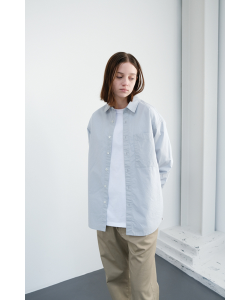 HORLISUN(ホーリーサン)の「Jane Solid Extra Typewriter Shirt Light Blue(シャツ/ブラウス・レディース・その他・LARGE/MEDIUM/SMALL)」の3枚目の写真