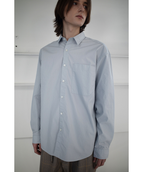 HORLISUN(ホーリーサン)の「Jane Solid Extra Typewriter Shirt Light Blue(シャツ/ブラウス・レディース・その他・LARGE/MEDIUM/SMALL)」の4枚目の写真