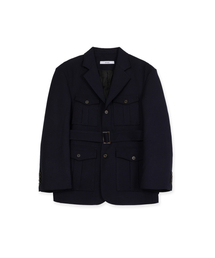 SYNQIA（シンキア）の「ヘリテージサファリテイラードジャケットネイビー（テーラードジャケット）」