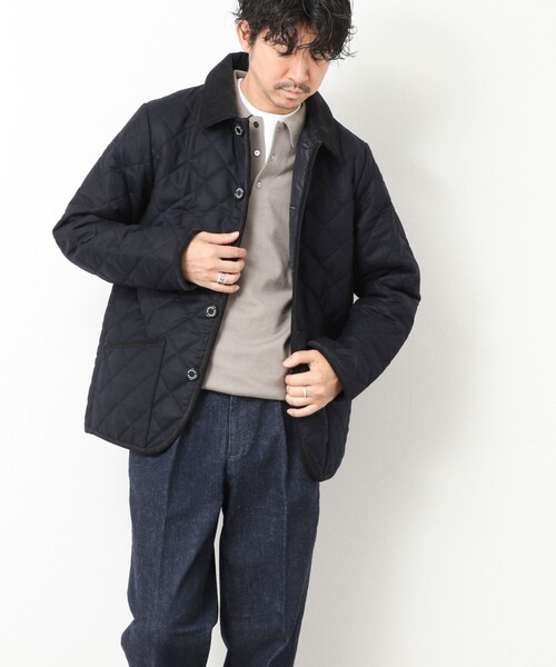Traditional Weatherwear（トラディショナルウェザーウェア）の「【Traditional weatherwear】WAVERLY WOOL SAXONY 25AW（ブルゾン・メンズ・ネイビー/チャコールグレー・36/38/40/42）」の16枚目の写真