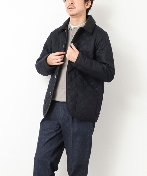 Traditional Weatherwear（トラディショナルウェザーウェア）の「【Traditional weatherwear】WAVERLY WOOL SAXONY 25AW（ブルゾン・メンズ・ネイビー/チャコールグレー・36/38/40/42）」の17枚目の写真