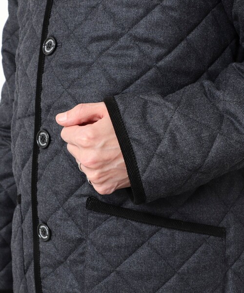 Traditional Weatherwear（トラディショナルウェザーウェア）の「【Traditional weatherwear】WAVERLY WOOL SAXONY 25AW（ブルゾン・メンズ・ネイビー/チャコールグレー・36/38/40/42）」の6枚目の写真