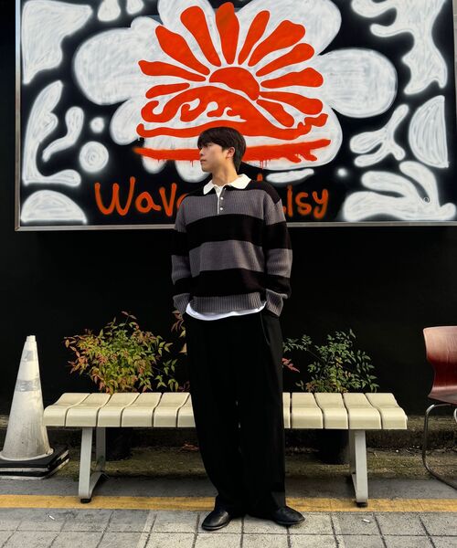 NONBLANK(ノンブランク)の「ワンタックカーブドワイドスラックス_BLACK(スラックス・メンズ・その他・X-LARGE/MEDIUM/LARGE/SMALL)」の4枚目の写真