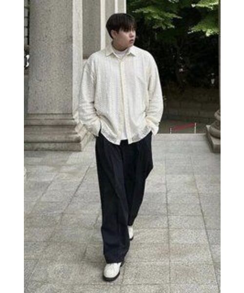 NONBLANK(ノンブランク)の「ワンタックカーブドワイドスラックス_BLACK(スラックス・メンズ・その他・X-LARGE/MEDIUM/LARGE/SMALL)」の10枚目の写真