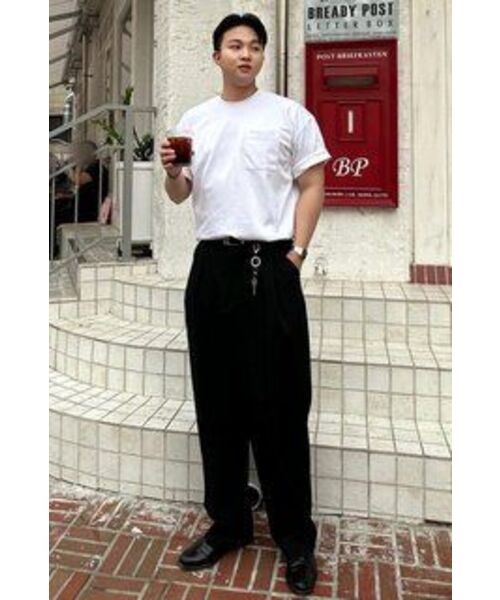 NONBLANK(ノンブランク)の「ワンタックカーブドワイドスラックス_BLACK(スラックス・メンズ・その他・X-LARGE/MEDIUM/LARGE/SMALL)」の13枚目の写真
