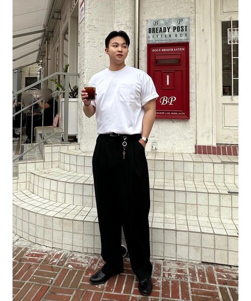 NONBLANK(ノンブランク)の「ワンタックカーブドワイドスラックス_BLACK(スラックス・メンズ・その他・X-LARGE/MEDIUM/LARGE/SMALL)」の15枚目の写真