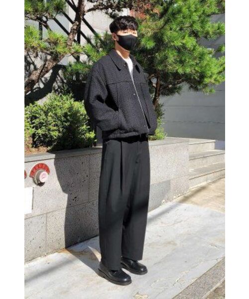 NONBLANK(ノンブランク)の「ワンタックカーブドワイドスラックス_BLACK(スラックス・メンズ・その他・X-LARGE/MEDIUM/LARGE/SMALL)」の18枚目の写真