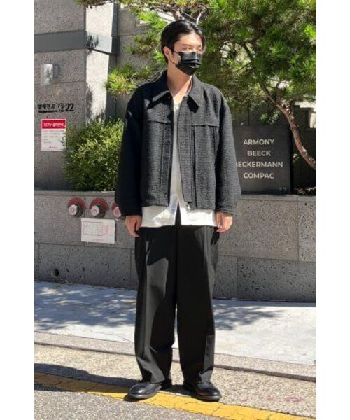 NONBLANK(ノンブランク)の「ワンタックカーブドワイドスラックス_BLACK(スラックス・メンズ・その他・X-LARGE/MEDIUM/LARGE/SMALL)」の19枚目の写真
