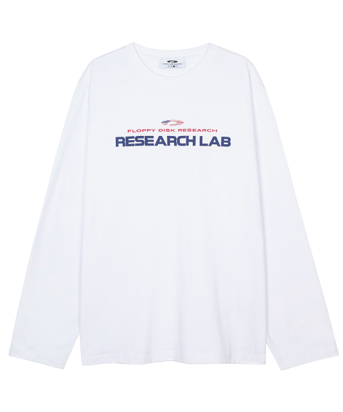 FDR(エフディーアール)の「USA Research LAB Logo Long sleeve White(Tシャツ/カットソー・メンズ・その他・MEDIUM/LARGE/SMALL)」の1枚目の写真
