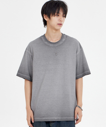 フェイドピグメントTシャツグレー