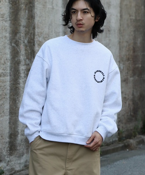 MARSHALL GAMEMASTER(マーシャルゲームマスター)の「【MARSHALL GAMEMASTER/マーシャル ゲームマスター】Classic Crest Logo Crewneck Sweat/クラシック クレスト ロゴ クルーネック スウェット(スウェット・メンズ・チャコールグレー/ブラック/アッシュグレー・XL/L/M)」の4枚目の写真