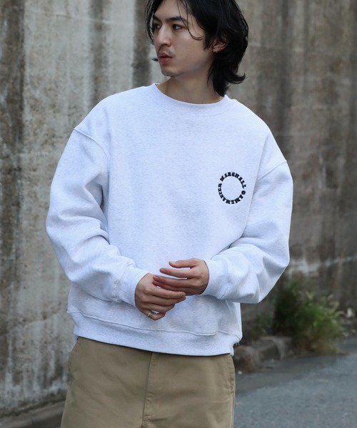 MARSHALL GAMEMASTER(マーシャルゲームマスター)の「【MARSHALL GAMEMASTER/マーシャル ゲームマスター】Classic Crest Logo Crewneck Sweat/クラシック クレスト ロゴ クルーネック スウェット(スウェット・メンズ・チャコールグレー/ブラック/アッシュグレー・XL/L/M)」の6枚目の写真