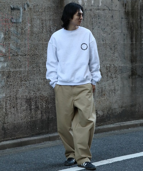 MARSHALL GAMEMASTER(マーシャルゲームマスター)の「【MARSHALL GAMEMASTER/マーシャル ゲームマスター】Classic Crest Logo Crewneck Sweat/クラシック クレスト ロゴ クルーネック スウェット(スウェット・メンズ・チャコールグレー/ブラック/アッシュグレー・XL/L/M)」の8枚目の写真