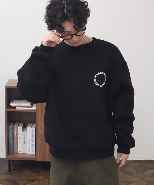 MARSHALL GAMEMASTER(マーシャルゲームマスター)の「【MARSHALL GAMEMASTER/マーシャル ゲームマスター】Classic Crest Logo Crewneck Sweat/クラシック クレスト ロゴ クルーネック スウェット(スウェット・メンズ・チャコールグレー/ブラック/アッシュグレー・XL/L/M)」の12枚目の写真